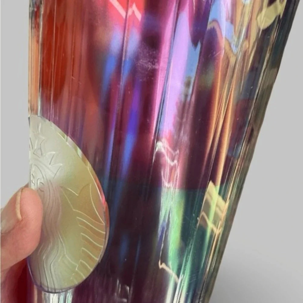 Starbucks Iridescent‎ Rainbow Prism 24oz Venti Cold Cup  Retired 2022